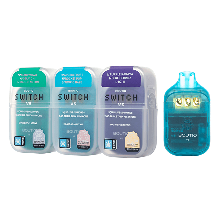 Boutiq Switch V5 Dual Flavour THCA Disposable 5G - Wholesale UK