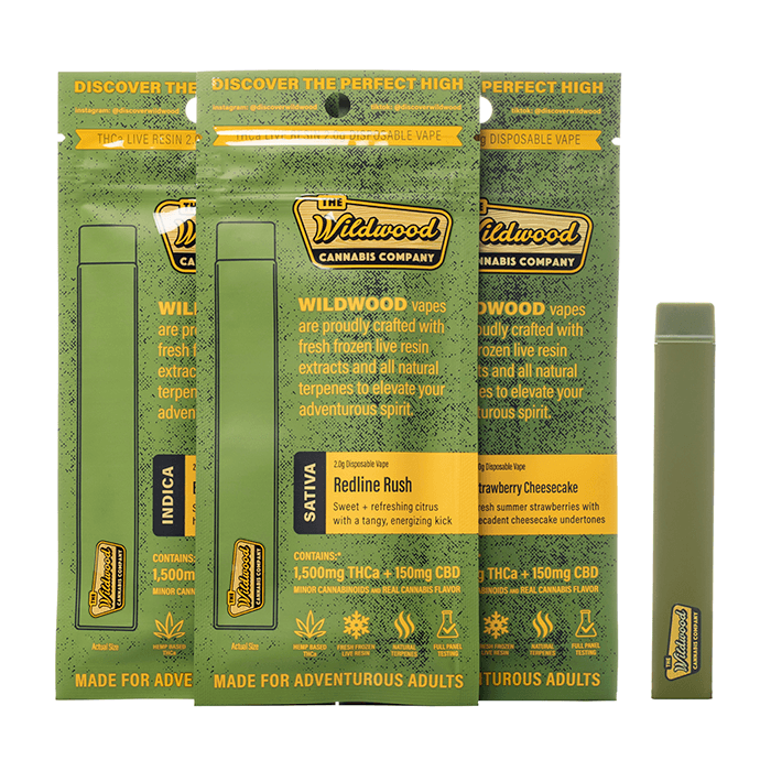 Wildwood THCA Live Resin Disposable 2G - Wholesale UK